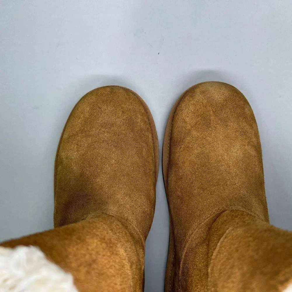 Koolaburra By UGG Girl's‎ Short Chestnut Suede Winter Boots